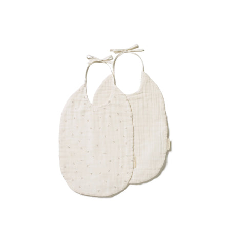 Belle Enfant Taupe Rosebud Bib 2pp