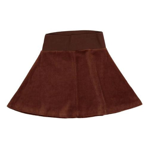 Coco Blanc Mocha Heather Velour Skirt