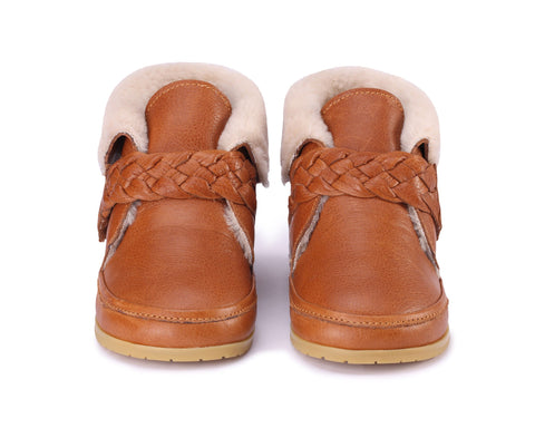 Donsje Amsterdam Jess Lining Cognac Leather Kid Shoe