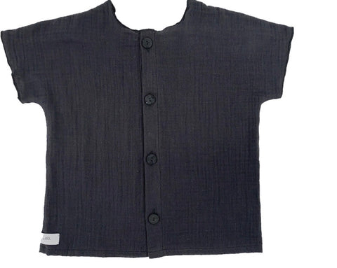 Gaya Lab Graphite Muslin Shirt