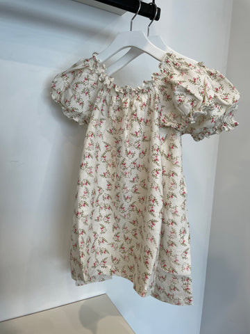 Babe & Tess Pink Flower Mini Dress