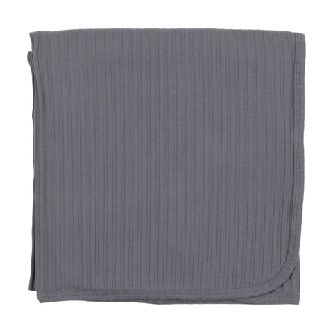 Lil Legs Denim Blue Wide Ribbed Blanket