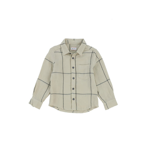 Morley Checked Beige Boy Shirt