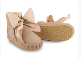 Donsje Amsterdam Truffle Nubuck + Cedar Cotton Pina Organza Lining Baby Shoes