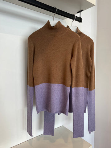 Carbon Soldier Camel/Violet Stevenson Sweater