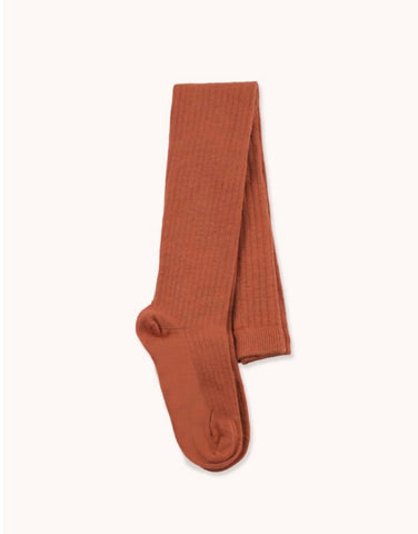 Tinycottons Dark Brown Rib Tights