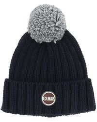 Colmar Black Pompom Logo Beanie