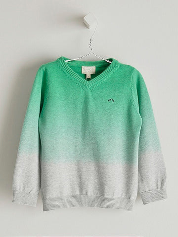 Nanos Green Dye V-Neck Sweater