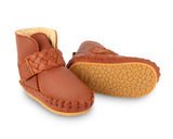 Donsje Amsterdam Mace Lining Cognac Classic Leather Baby Shoe