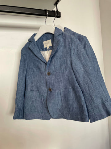 Nanos Blue Linen Blazer