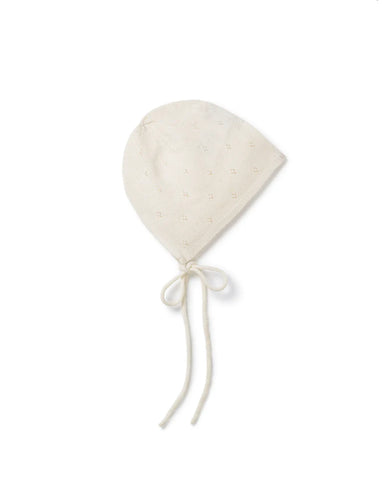 Belle Enfant Snow White Pointelle Bonnet
