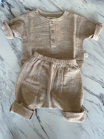 Teddy & Minou Sandwashed Shirt + Pant Set