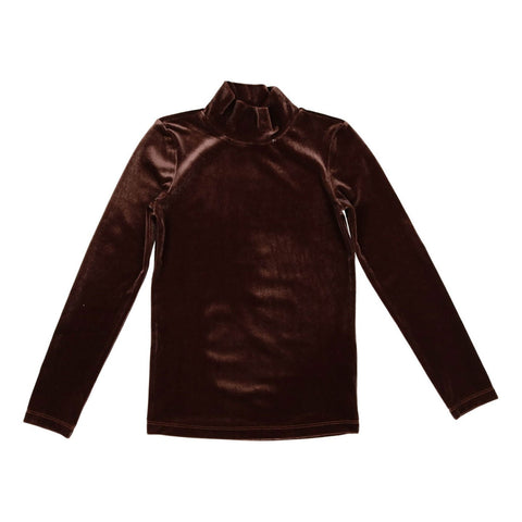 Coco Blanc Mocha Heather Velvet Turtle Tee