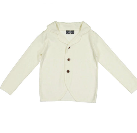 Belati Ivory Textured Blazer
