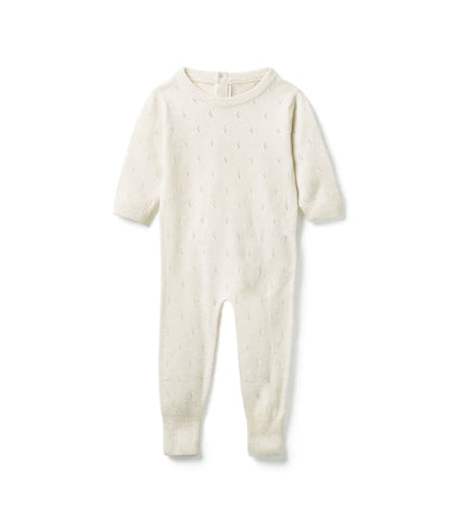 Belle Enfant Snow White Pointelle Romper