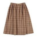 Bonmot Wood Checks Long skirt