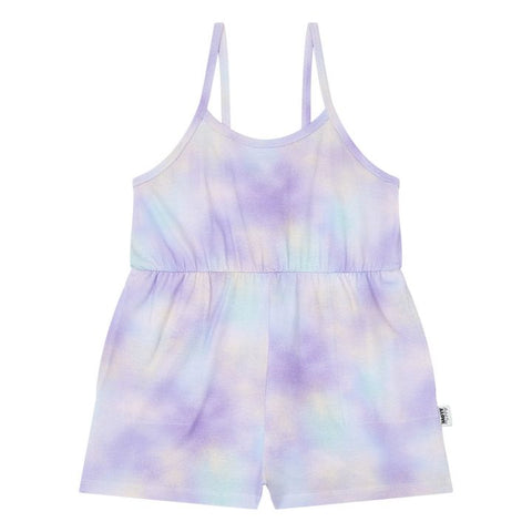 Hundred Pieces Purple Tie Dye Playsuit