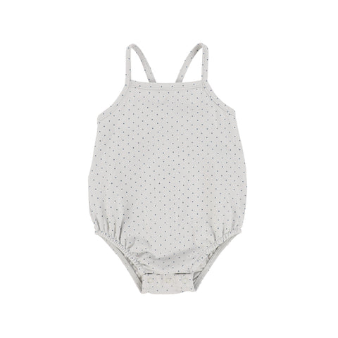 Lil Legs Blue Dot Romper