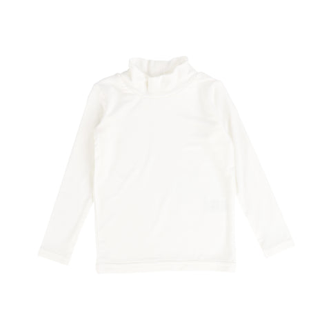 Lil Legs Winter White Bamboo Mock Neck