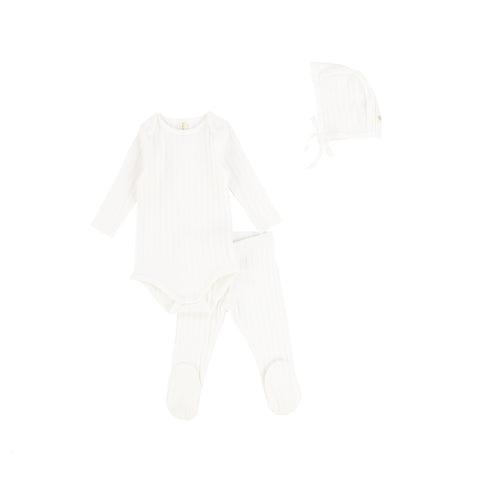Lil Legs White Baby Set