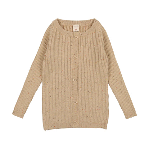Lil Legs Toffee Speckle Knit Boys Sweater