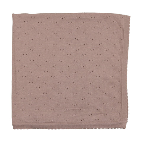 Lil Legs Blush Pointelle Knit Blanket