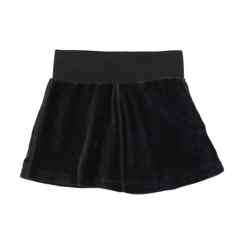 Lil Legs Black Velour Skirt