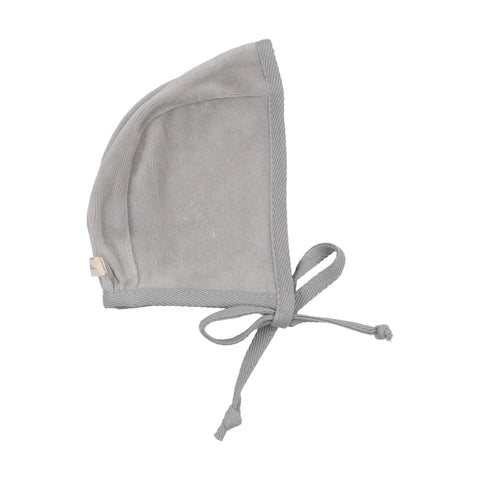 Lil Legs Cloud Blue Velour Wrap Bonnet