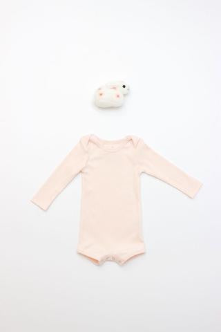 Flora and Henri Long Sleeve Onesie With Snaps Blossom