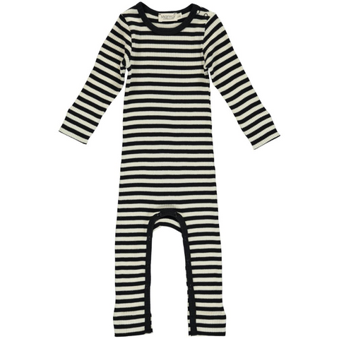 MarMar Copenhagen Black & Off White Romper Stripes