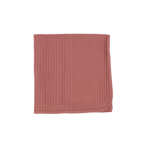 Lil Legs Mauve Wide Rib Blanket