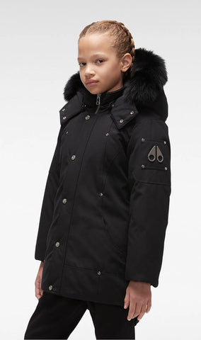 Moose Knuckles Black With Black Unisex Parka