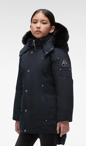 Moose Knuckles Navy With Black Unisex Parka