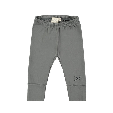 Mini Sibling Charcoal Slim Legging with Logo