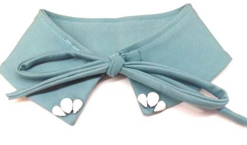 Halo Luxe Embellished Pixie Collar Sea Foam Blue