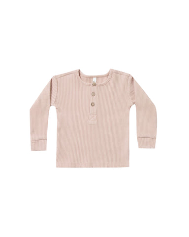 Rylee & Cru Rose Ribbed Henley & Legging Set