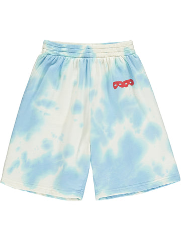 Beau Loves Blue Clouds Tie Dye Shorts