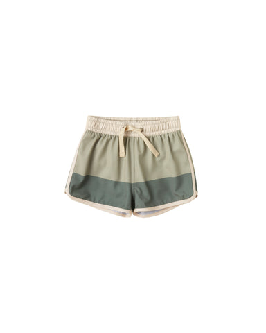 Rylee & Cru Sage-Fern Swim Trunk