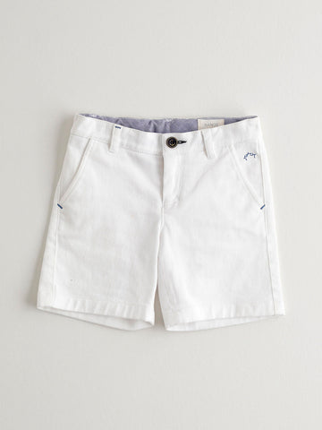 Nanos White Cotton Shorts