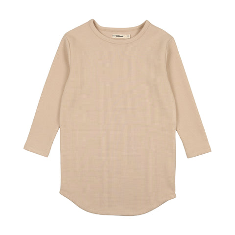 Urbani Taupe Waffle Crew Tee