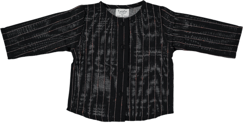 Tocoto Vintage Black Stripe Lurex Shirt