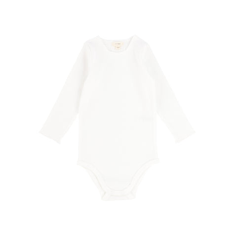 Lil Legs Winter White Crewneck Onesie