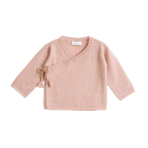 Belle Enfant Knit Rose Wrap Top