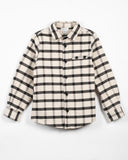 Yell-Oh Egg Nog Plaid Collared Shirt