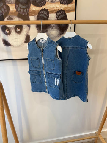 Birnham on the Sea Denim Pocket Jumper