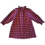 Babe & Tess Checked Anna Mini Dress