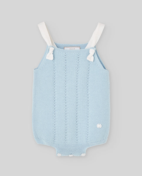 Paz Radriguez Blue Breeze Eden Knit Romper