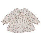 Babe & Tess Small Flowers Top + Overalls Set