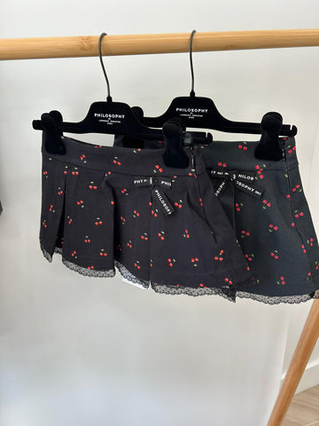 Philosophy Black All Over Cherry Skirt