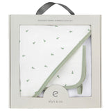 Ely's & Co Pear Hooded Towel + Washcloth Set